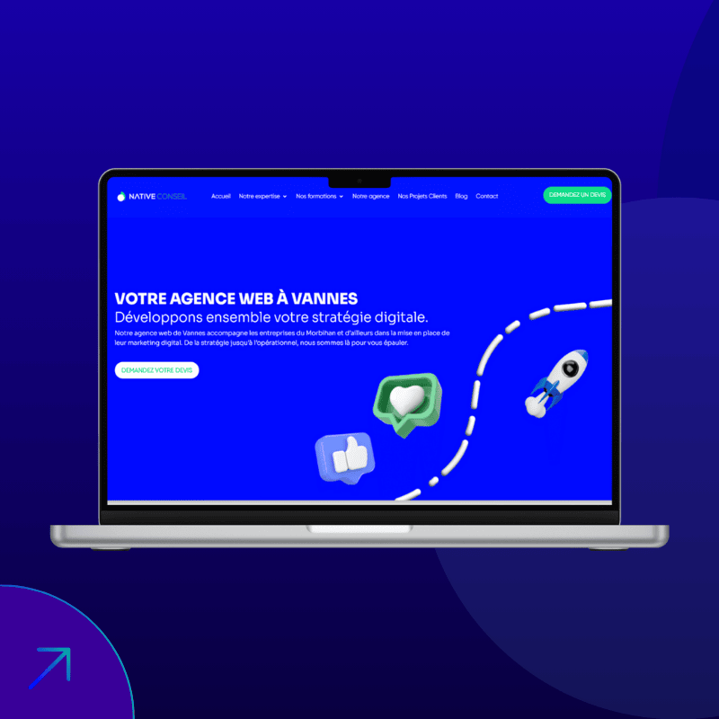 Exemple de site internet créé par notre agence du Morbihan