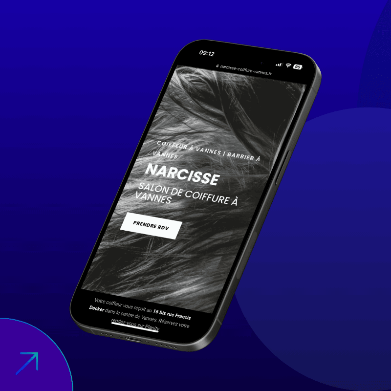 Exemple de site responsive créé par l'agence Native Conseil